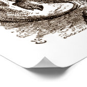 ルイス・キャロルのジャベルウォッキー詩 ポスター (角)