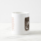 ルイス・キャロル著作のJabberwockyの詩 コーヒーマグカップ (中央)