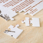 ルイス・キャロル著作のJabberwockyの詩 ジグソーパズル (側面)