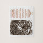 ルイス・キャロル著作のJabberwockyの詩 ジグソーパズル (縦)