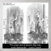 ルイス・キャロル・グラフィック&有名引用文 ポスター (正面)