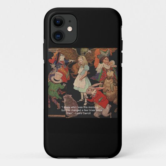 ルイス・キャロル+チェンジド・マインドの引用iPhone 5 カバー (裏面)
