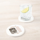 ルイス・キャロル(黒い加算機)著作のJabberwockyの詩 コースター (側面)