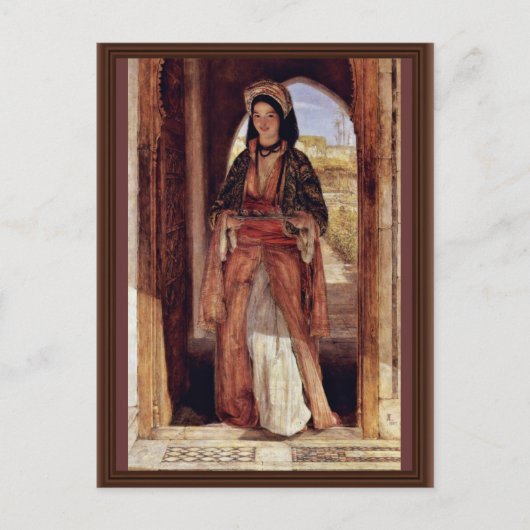 ルイス・ジョン・フレドリックのコーヒー持参人 ポストカード (正面)