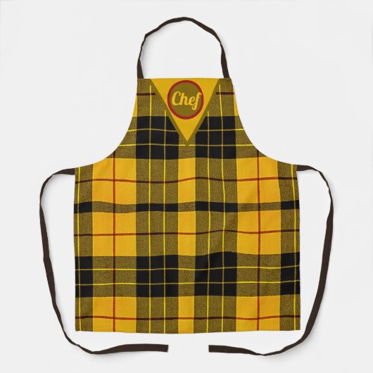 ルイス・スコットランドのクラン・マクロードパーソナライズされた エプロン (正面)