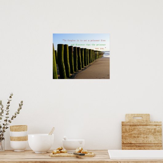 ルイス・スメデス赦し引用文ポスター ポスター (キッチン)