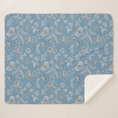 ルイス・デイの「おばあちゃん」フローラ シェルパブランケット (正面(横))