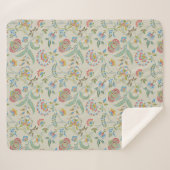 ルイス・デイの「おばあちゃん」フローラ シェルパブランケット (正面(横))