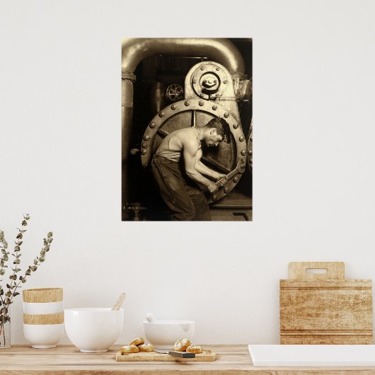 ルイス・ヒネによる汽笛 ポスター (キッチン)