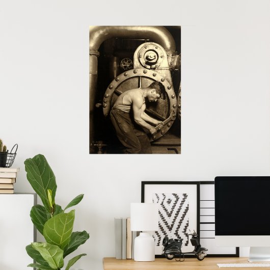 ルイス・ヒネによる汽笛 ポスター (ホームオフィス)