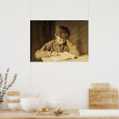 ルイス・ヒーン氏の学ぶ少年 ポスター (キッチン)