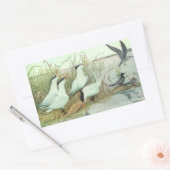 ルイス・フエルテスの湿原の古い海岸鳥たち 長方形シール (封筒)