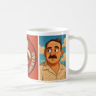 ルイス・ムニョス・マリンとのコーヒー。似顔絵 コーヒーマグカップ