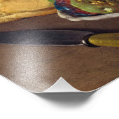 ルイス・メレンデスによるイチジクとパンの静物詩 フォトプリント (角)