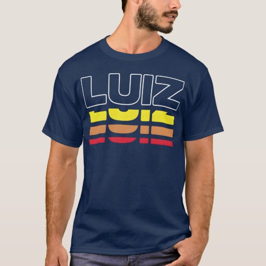 ルイス ルイス 名前 楽しい ビンテージ 日没 友達 Tシャツ (正面)