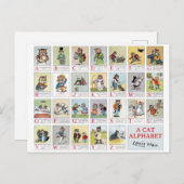 ルイス・ワーイン・キャットアルファベット ポストカード (正面/裏面)