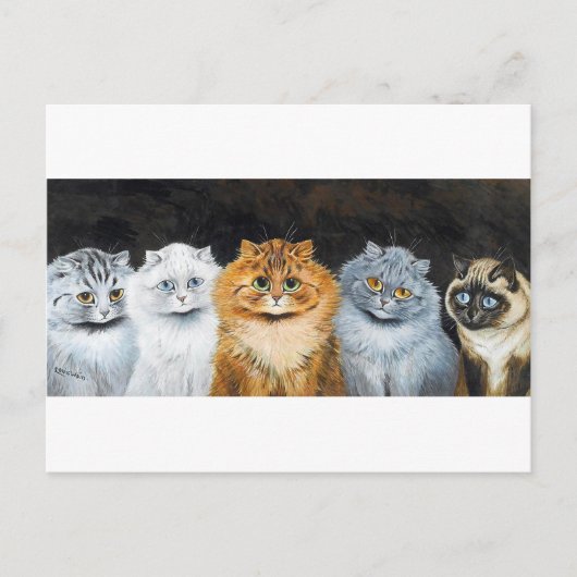 ルイス・ワーイン（5匹） ポストカード (正面)