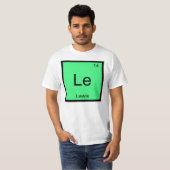 ルイス 名前 化学 元素 周期表 Tシャツ (正面フル)