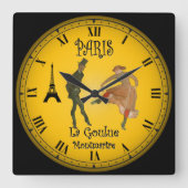 ルイズウェーバー~モンマルトル~シャンゼリゼ~ スクエア壁時計 (正面)