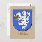 ルイズファミリーヘラルディックシールド ポストカード (正面/裏面)