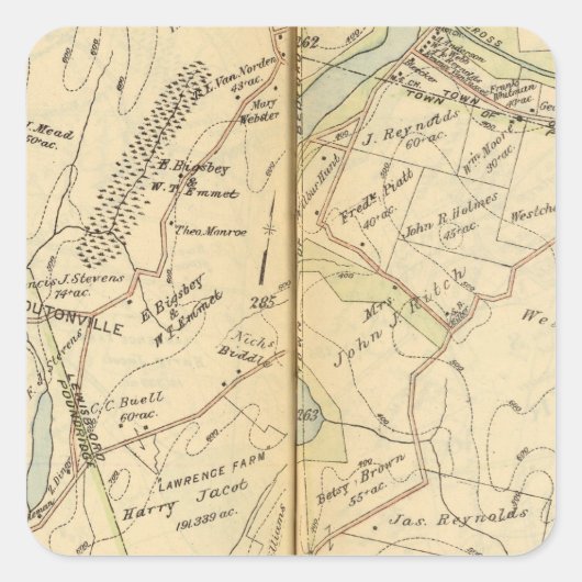 ルイズボロ、ニューヨーク2 スクエアシール (正面)