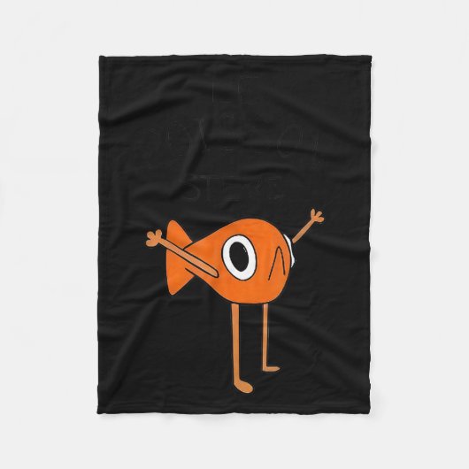 ルイソンスティーブおもしろいミーム フリースブランケット (正面)