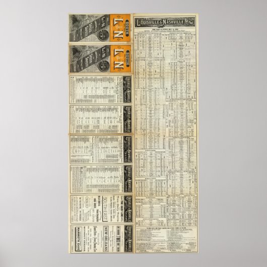 ルイビルとナッシュビル鉄道の北 ポスター (正面)