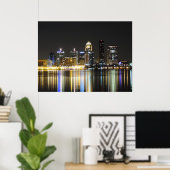 ルイビルのスカイラインキャンバス ポスター (ホームオフィス)