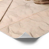 ルイビルのリンカーン記念銅像水彩 ポスター (角)