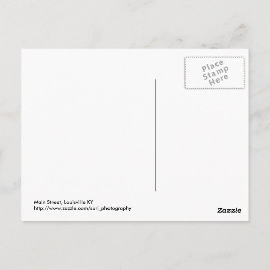 ルイビルはがき ポストカード (裏面)