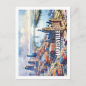 ルイビル・ケンタッキー有名な旅行水の色 ポストカード (正面)