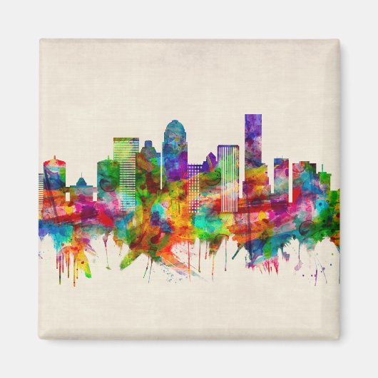 ルイビル・ケンタッキー・スカイライン マグネット (正面)