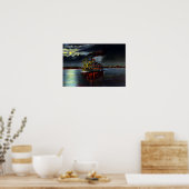 ルイビル・ケンタッキー・ムーンライト・オン・ザ・オハイオ ポスター (キッチン)