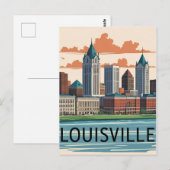 ルイビル・ケンタッキーUSAスカイライン ポストカード (正面/裏面)