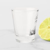 ルイビル 結婚式 お土産 パーソナライズド チェアーズ ショットグラス (左)