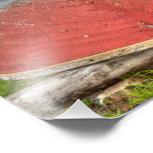 ルイブール要塞の赤いボート フォトプリント            (角)