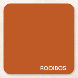 ルイボス赤茶色の色名 スクエアペーパーコースター