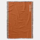 ルイボス赤茶色の色名 スローブランケット (正面縦)