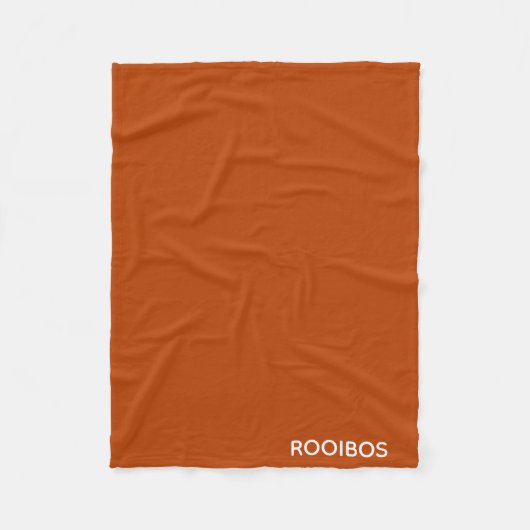 ルイボス赤茶色の色名 フリースブランケット (正面)