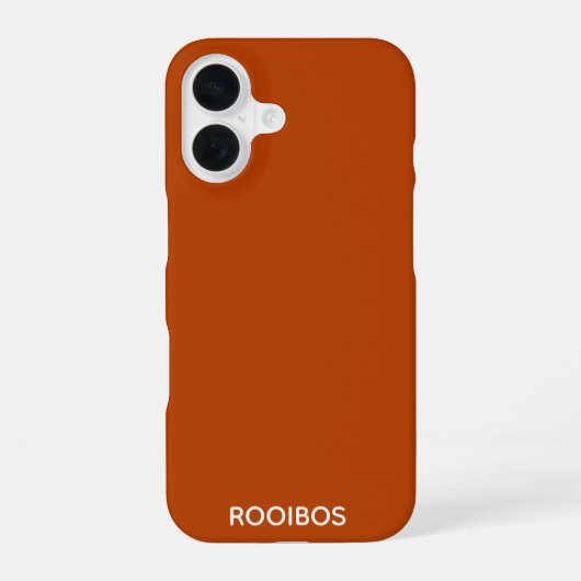 ルイボス赤茶色の色名 iPhone 16ケース (裏面)