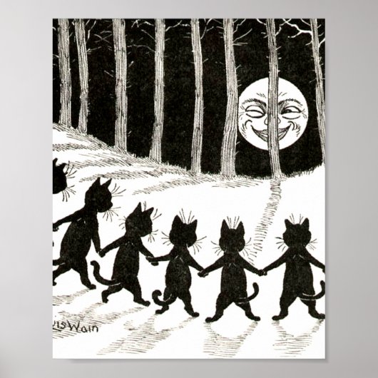 ルイワーインキャットフルムーン ポスター (正面)