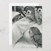 ルイワーインキャット悪夢フクロウバード 招待状 (正面/裏面)