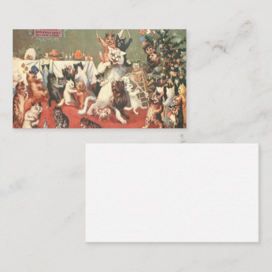 ルイワーインクリスマスパーティー 名刺 (正面/裏面)