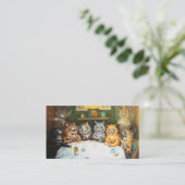 ルイワーインパーティー猫 名刺 (スタンド正面)