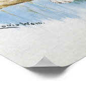 ルイワーインヴィンテージキャットネクストドアイラストレーション ポスター (角)