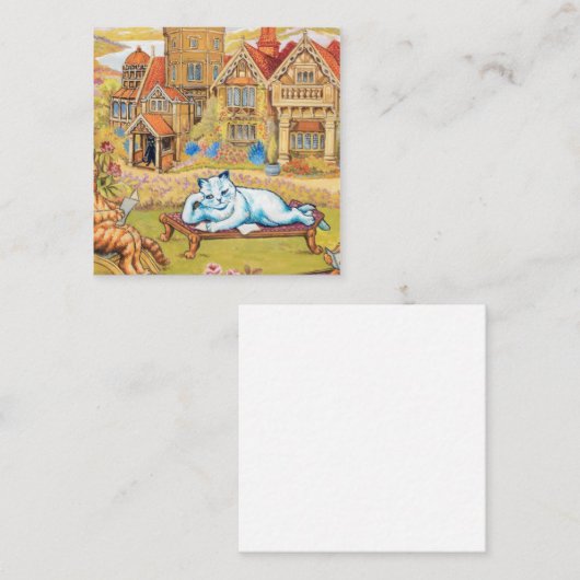 ルイワーイン – サマーティーパーティー スクエア名刺 (正面/裏面)