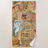 ルイワーイン – サマーティーパーティー ビーチタオル (正面)