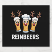 ルインビアーズ 楽しいトナカイ ビール クリスマス 飲酒 ビールラベル (シングルラベル)