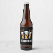 ルインビアーズ 楽しいトナカイ ビール クリスマス 飲酒 ビールラベル (正面)
