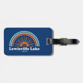 ルイヴィルレイクテキサス州レインボー ラゲッジタグ (裏面横)